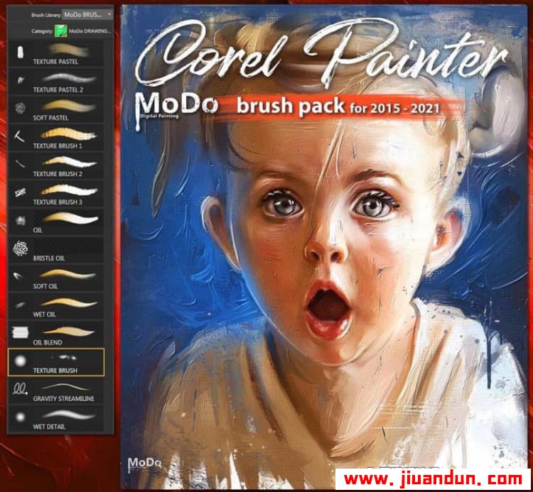Corel Painter 和 Photoshop 数字油画视频课程PLUS(含笔刷) CG 第3张