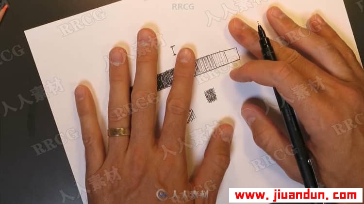 欧美墨水笔传统绘画训练视频教程 CG 第5张