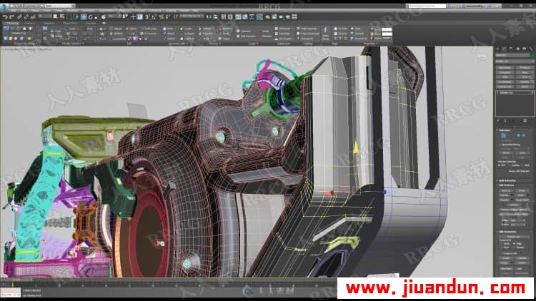 3dsMax机械硬表面建模概念艺术设计大师级视频教程 3D 第16张