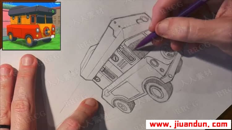 导师Trent Kaniuga教你车辆透视绘画技法视频教程 CG 第4张
