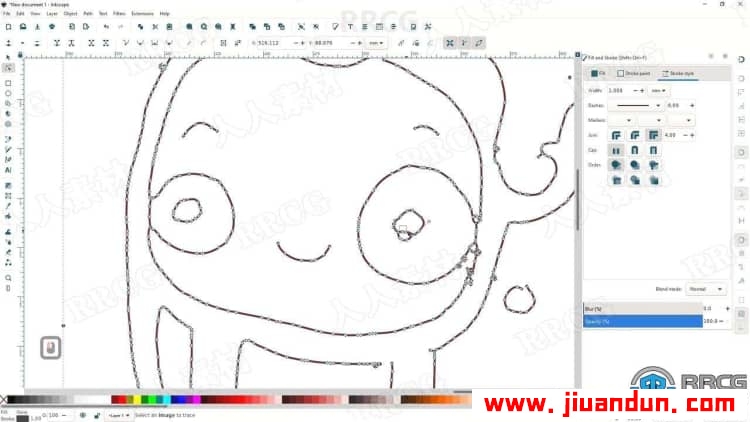 Inkscape绘制矢量线条艺术插图视频教程 CG 第8张