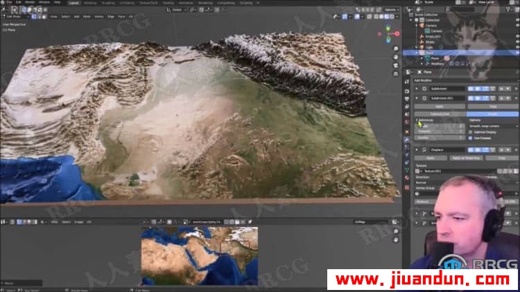【中文字幕】Blender地球地形地貌实例制作训练视频教程 3D 第6张