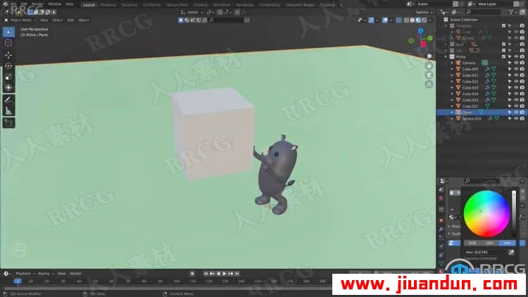 【中文字幕】Blender动物模型建模实例制作视频教程 3D 第8张