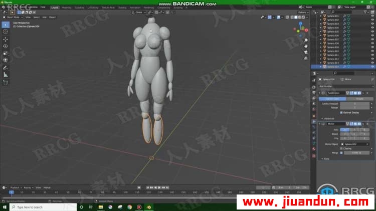 Blender女性角色建模制作基础训练视频教程 3D 第2张