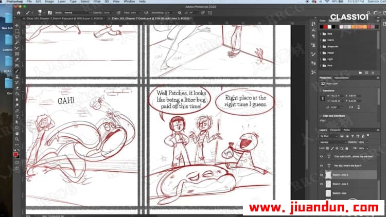 Dominic Cellini插画家儿童漫画艺术创作过程视频教程 CG 第10张