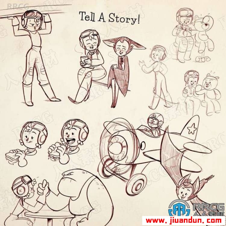 Dominic Cellini插画家儿童漫画艺术创作过程视频教程 CG 第16张