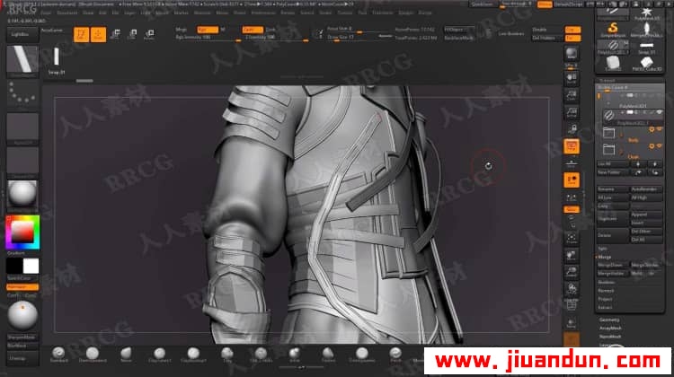 Zbrush精灵王游戏角色雕刻建模制作完整工作流程视频教程 3D 第2张