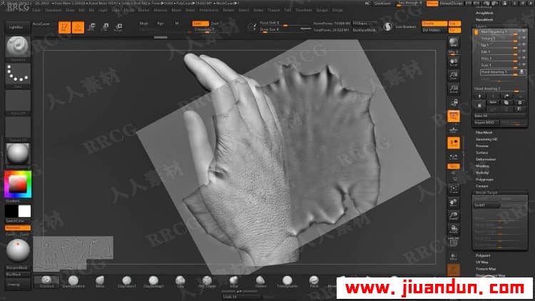 Zbrush精灵王游戏角色雕刻建模制作完整工作流程视频教程 3D 第13张