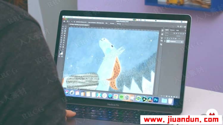 绘制融合多种技法儿童卡通插画读物传统绘画视频教程 CG 第3张