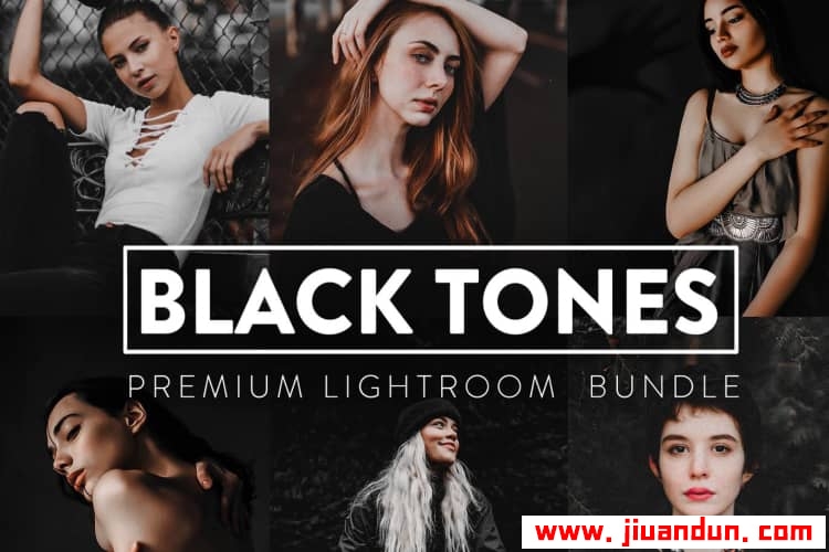 60个黑暗情绪人像Lightroom预设与移动LR预设合集 Black Tones Lightroom Presets LR预设 第1张