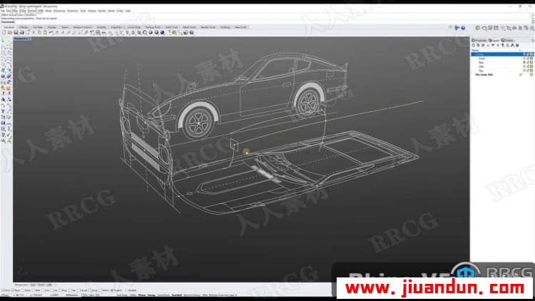 Rhino日产尼桑跑车Datsun 240Z硬表面建模视频教程 design others 第3张