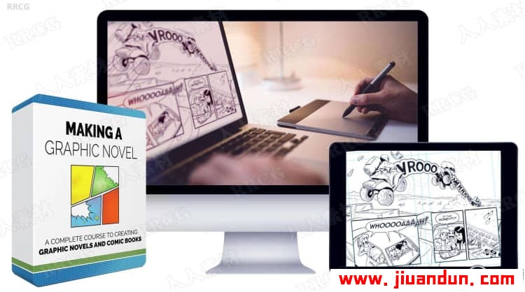 漫画书籍从绘画到出版印刷全流程视频教程 CG 第1张