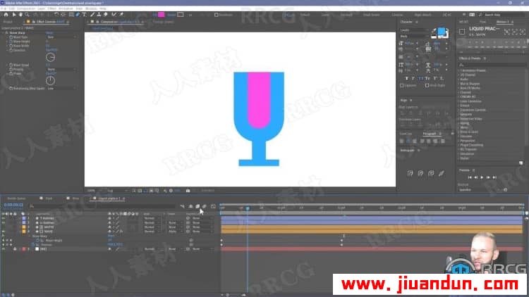 AE液体填充效果平面卡通动画制作过程视频教程 AE 第17张