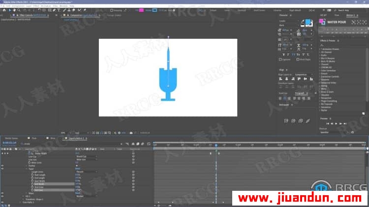 AE液体填充效果平面卡通动画制作过程视频教程 AE 第22张