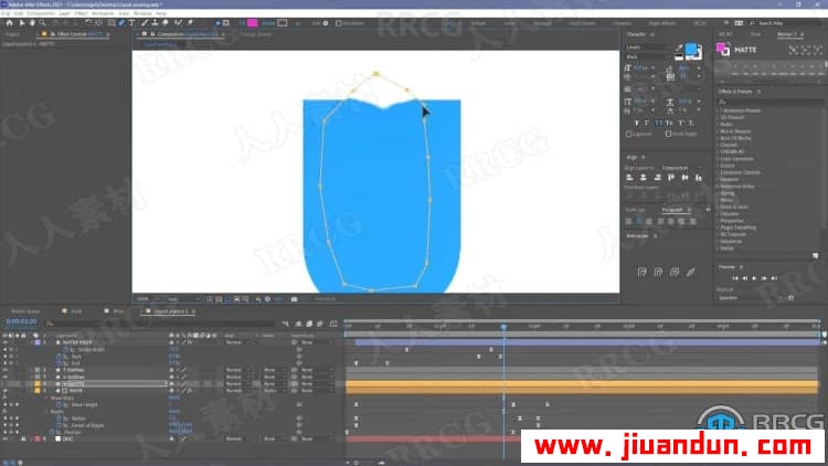 AE液体填充效果平面卡通动画制作过程视频教程 AE 第24张