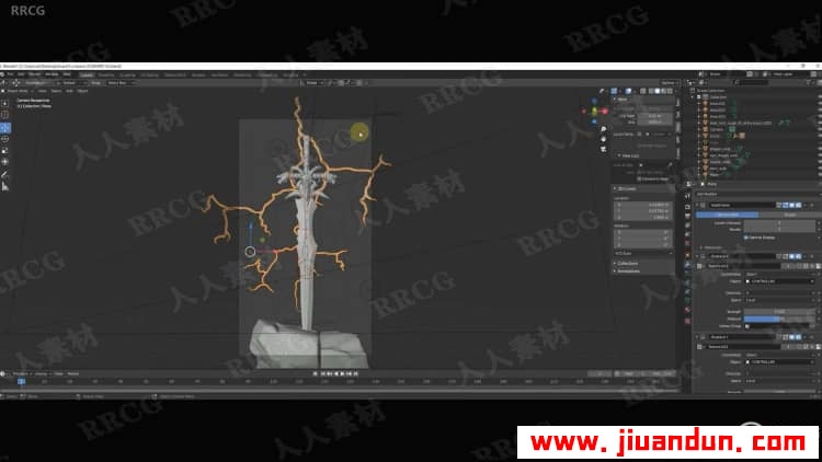Zbrush与Blender魔兽寒霜之剑完整实例制作视频教程 3D 第16张