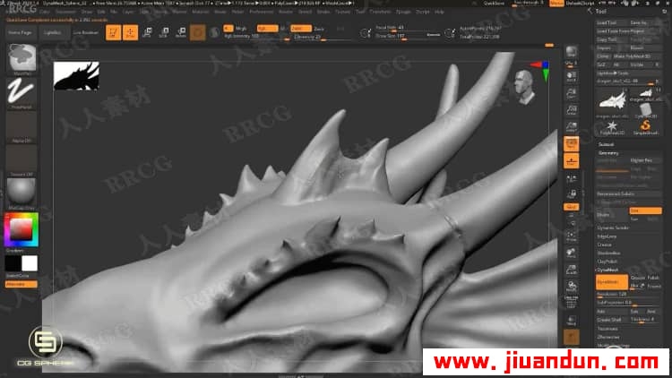 Zbrush与Blender魔兽寒霜之剑完整实例制作视频教程 3D 第21张