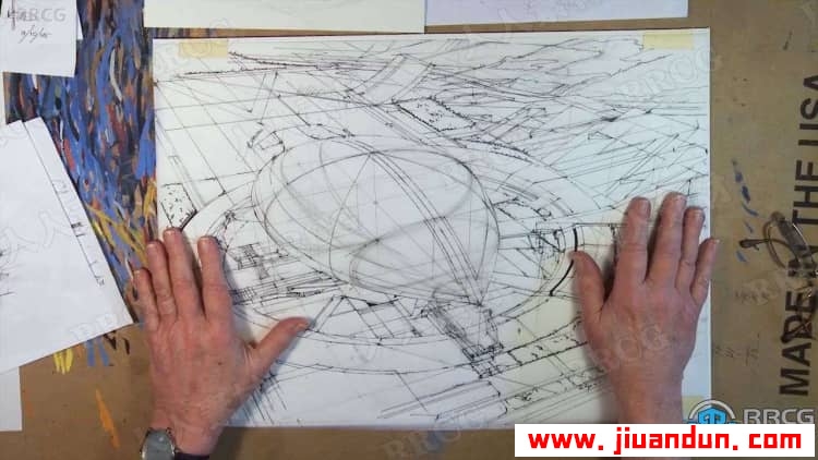Syd Mead概念艺术飞艇绘画设计训练视频教程 CG 第9张