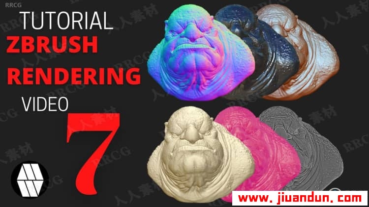 Zbrush巨魔半身像雕刻完整实例制作视频教程 3D 第8张