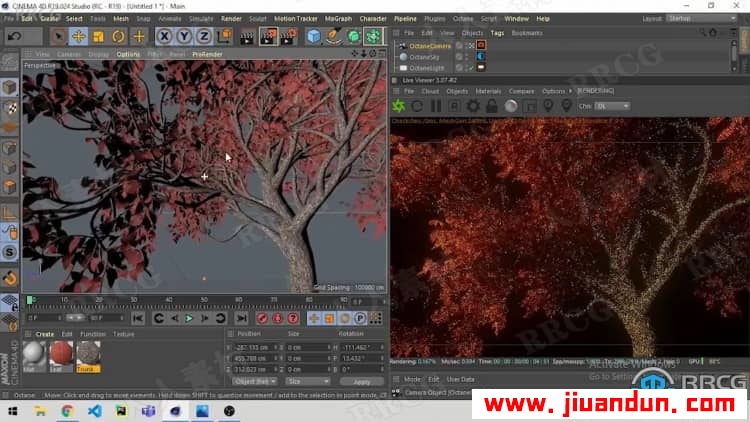 C4D与Octane逼真自然树场景实例制作视频教程 C4D 第4张