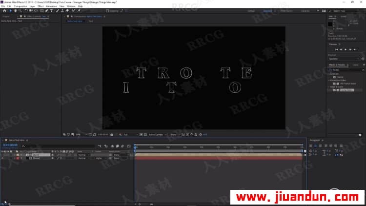AE创建万圣节恐怖复古效果文本动画视频教程 AE 第8张