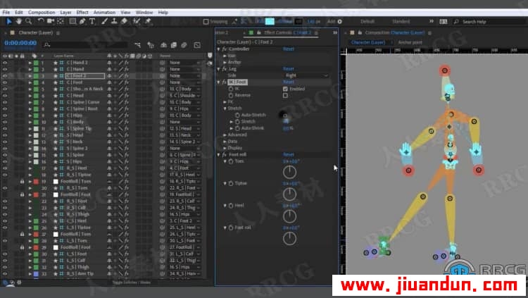 AE中使用Duik Bassel制作角色动画工作流程视频教程 AE 第5张