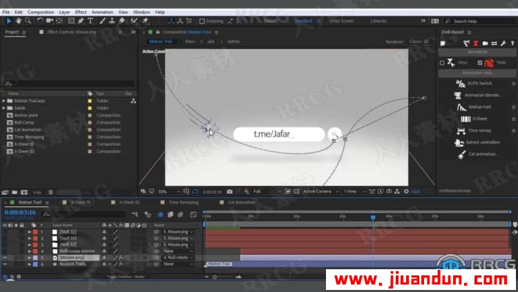 AE中使用Duik Bassel制作角色动画工作流程视频教程 AE 第18张