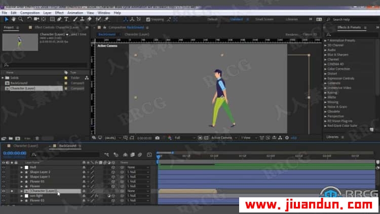 AE中使用Duik Bassel制作角色动画工作流程视频教程 AE 第19张