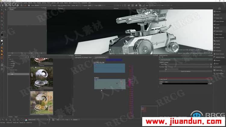 Mari和Maya机械材质纹理大师级制作技术视频教程 CG 第17张