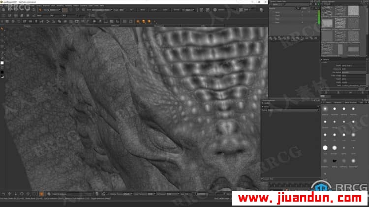 Zbrush超现实概念生物毒蛇龙完整制作流程视频教程 3D 第4张