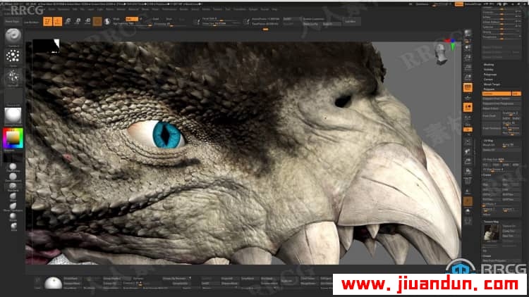 Zbrush超现实概念生物毒蛇龙完整制作流程视频教程 3D 第9张