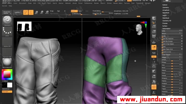 Zbrush赛博朋克黑客角色3D雕刻建模制作视频教程 3D 第11张
