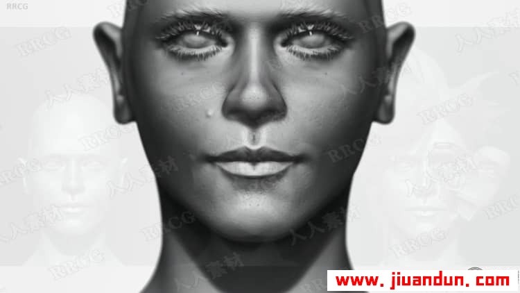 Zbrush赛博朋克黑客角色3D雕刻建模制作视频教程 3D 第12张