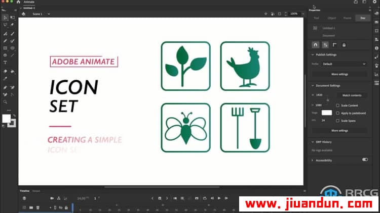 【中文字幕】Adobe Animate创建矢量平面海报图形设计视频教程 CG 第10张