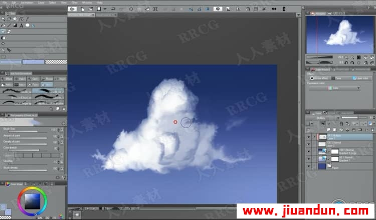 Clip Studio Paint云彩数字绘画实例训练视频教程 CG 第2张