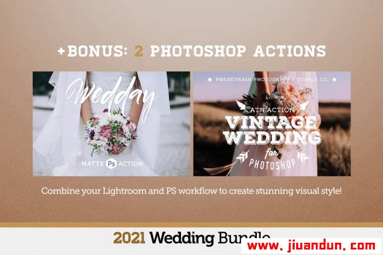 200+高级婚礼Lightroom预设及APP预设合集 200+ Wedding Presets Bundle 2021 LR预设 第3张