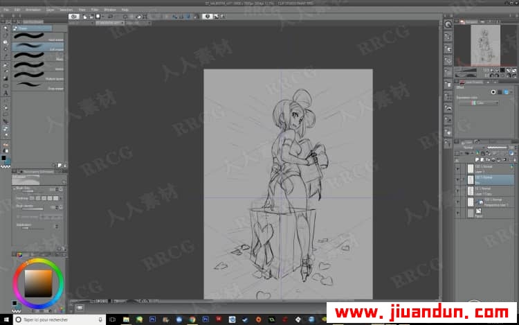 Clip Studio Paint动漫萝莉角色数字绘画实例训练视频教程 CG 第6张