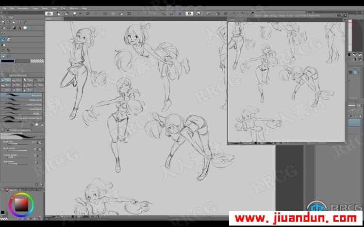 Clip Studio Paint动漫萝莉角色数字绘画实例训练视频教程 CG 第17张