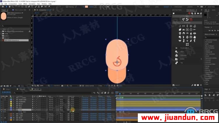 【中文字幕】AE中DUIK设置高级角色装备动画视频教程 AE 第3张