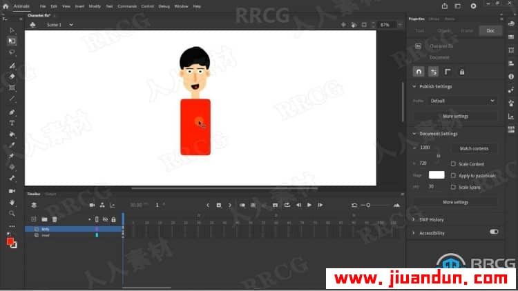 Adobe Animate初学者创建矢量角色图形动画视频教程 CG 第9张