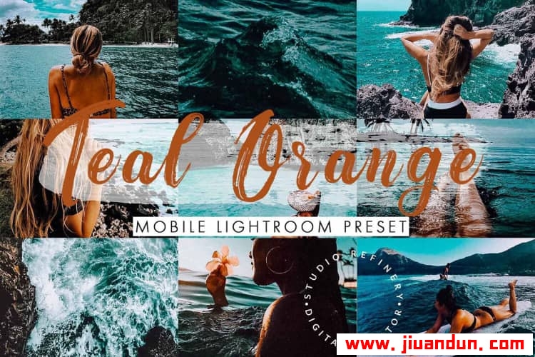 INS流行蓝绿色和橙色移动Lightroom预设 Teal Orange Mobile Lightroom Presets LR预设 第1张