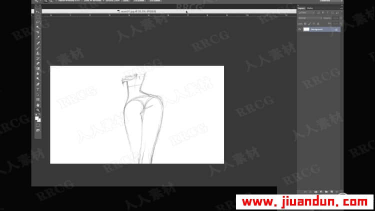 PS漫画风格女性腰臀部线条曲线绘制视频教程 PS教程 第2张