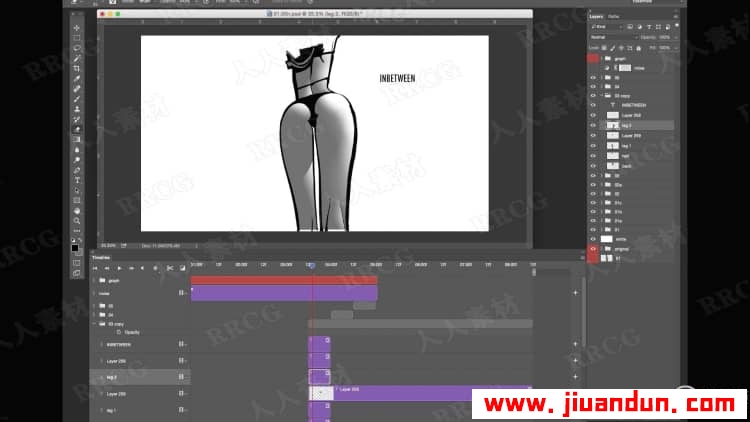 PS漫画风格女性腰臀部线条曲线绘制视频教程 PS教程 第13张