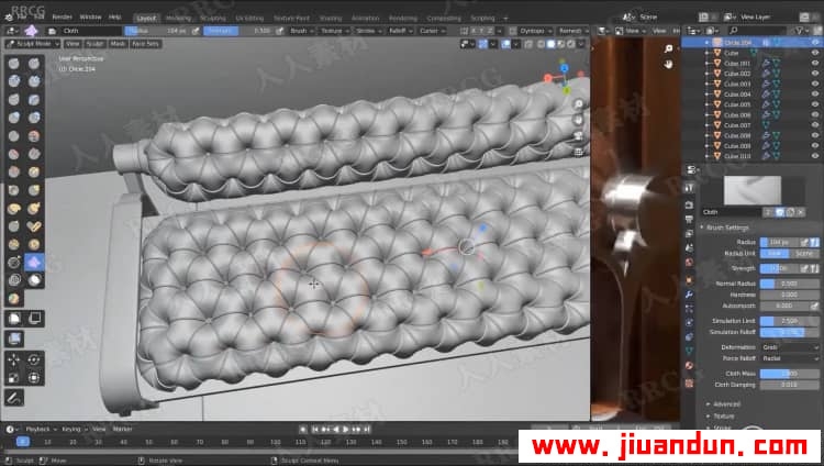 Blender中Cycle与Eevee逼真室内场景制作流程视频教程 3D 第6张
