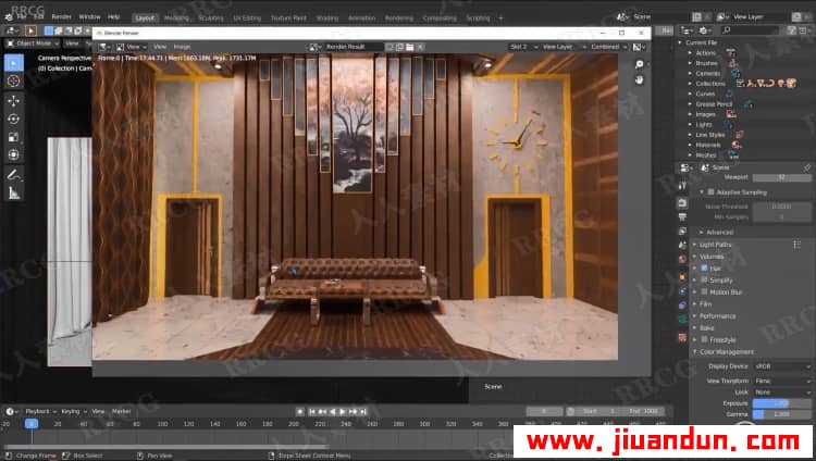 Blender中Cycle与Eevee逼真室内场景制作流程视频教程 3D 第13张