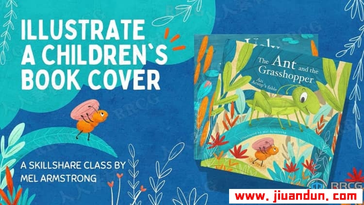 Procreate绘制儿童书籍封面数字绘画视频教程 CG 第4张