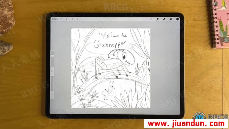 Procreate绘制儿童书籍封面数字绘画视频教程 CG 第8张