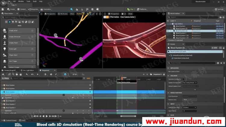 UE5血细胞模拟实时渲染动画实例制作视频教程 CG 第14张