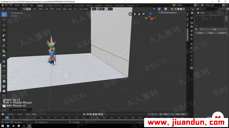Blender塑造低多边形游戏角色实例制作视频教程 3D 第4张