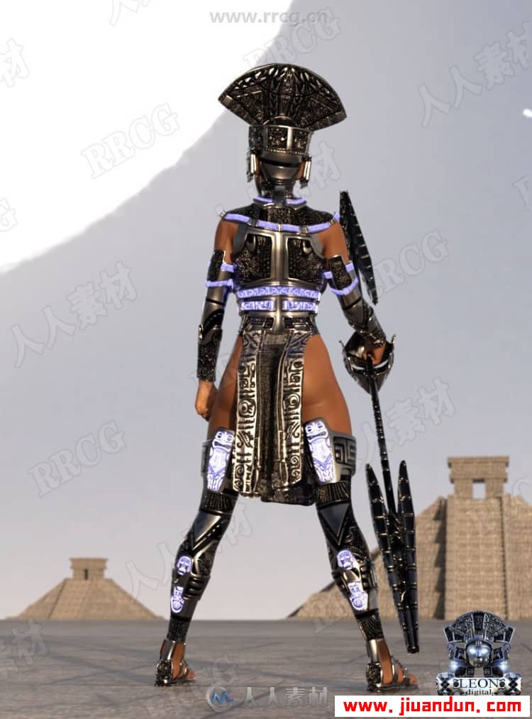 幻想玛雅众神古埃及角色服饰等3D模型合集 3D模型 第2张